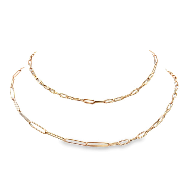 "Armonia" 18K Rose Gold Link Necklace