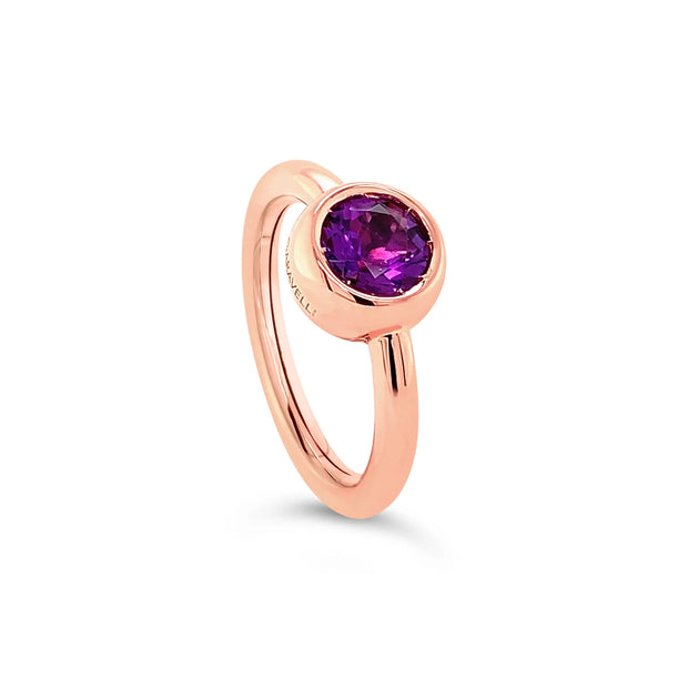 18K Rose Gold "Giotto" Amethyst Ring