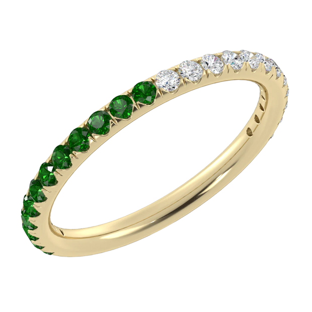 The "Duet" Ring Tsavorite 25ctw. Diamonds .48ctw.