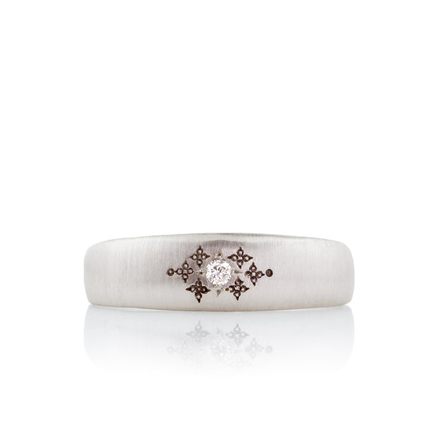 Sterling Silver Diamond Ring