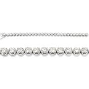 18K White Gold Diamond Tennis Bracelet 17.62ctw