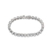 18K White Gold Diamond Tennis Bracelet 17.62ctw