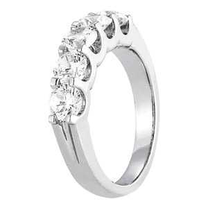 Classic Five Stone Diamond Wedding Band