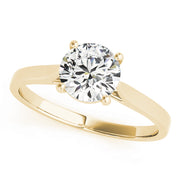 14K White Gold Diamond Solitaire Mounting