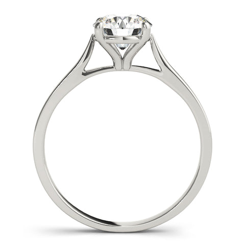 14K White Gold Diamond Solitaire Mounting