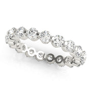 Diamond Single Shared Prong Eternity Band