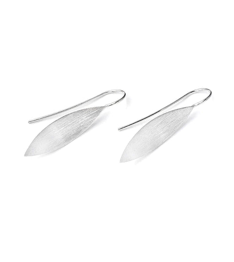 Matte Finish Sterling Silver Earrings